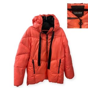 Pink-ish puffer. Cruelty Free.